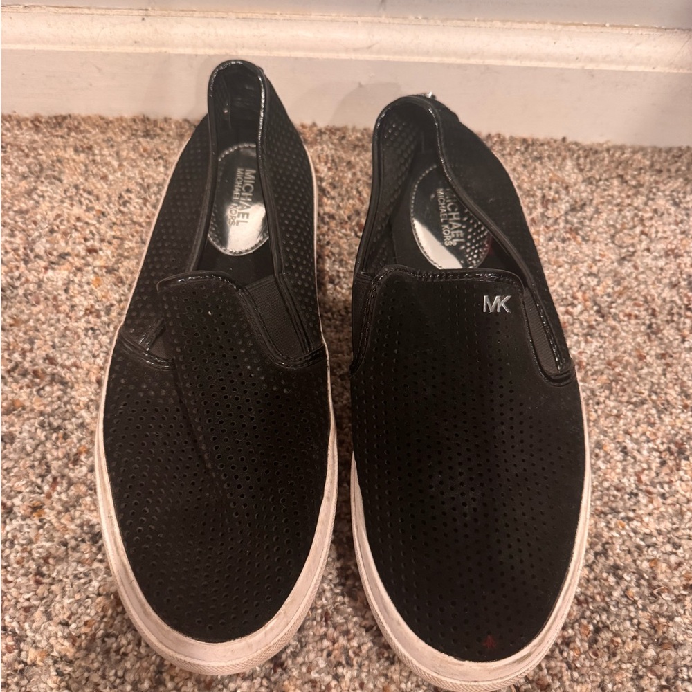 Michael Kors Black Perforated Men's Loafers